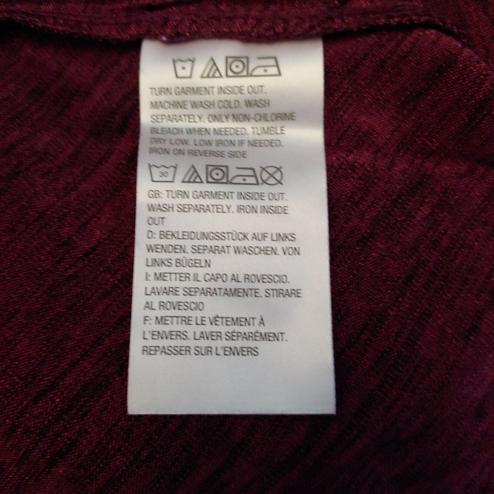 Susan Graver Semi-Sheer Maroon/Gold Long Sleeve Open Jacket Metallic L NWT - Picture 12 of 13